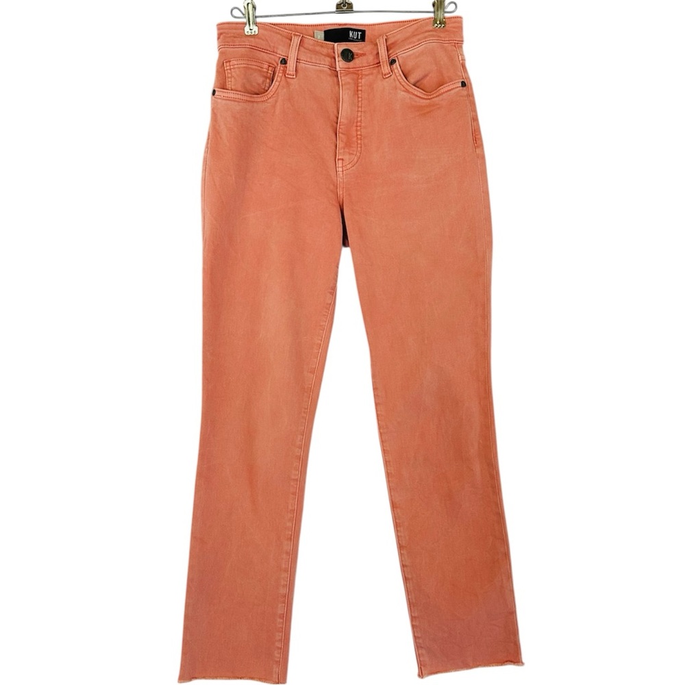 KUT From The Kloth Reese High-Rise Fab Ab Ankle Straight Leg jeans Size 2